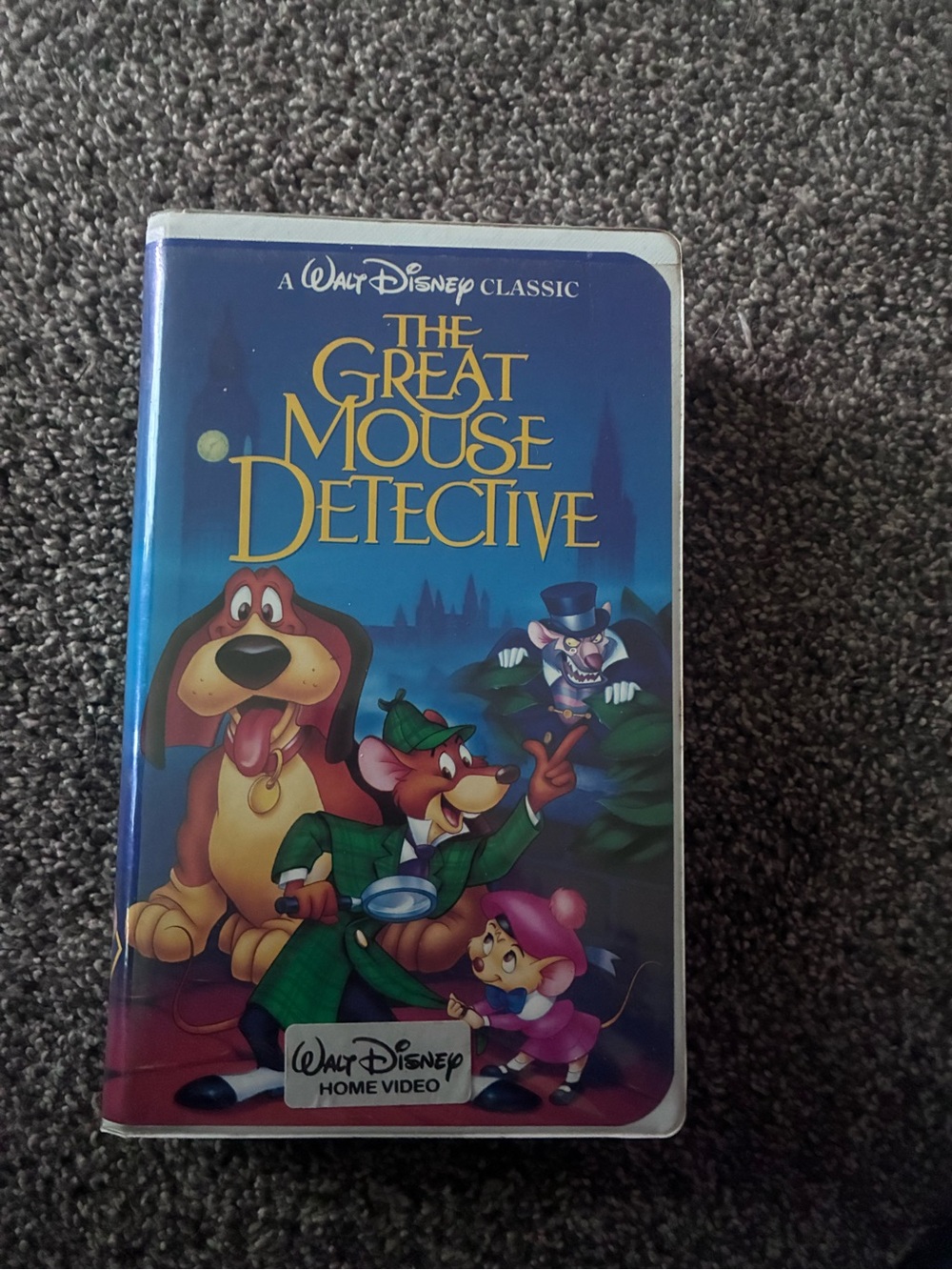 Disney The Great Mouse Detective VHS - Blue Cover